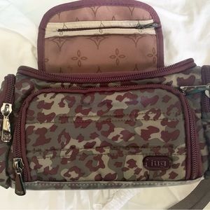 Lug mini trolley in leopard berry